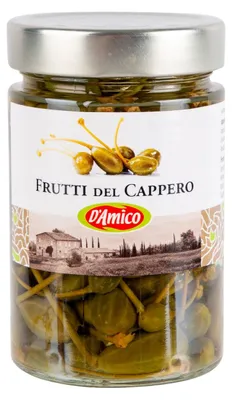 Obrázok produktu pre D'Amico Kappertjes Siciliaans 290 g – Jemné sicílske kapary v pohári