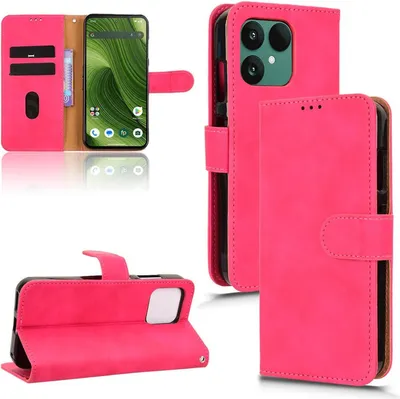 Produktbild von Kunst-Leder Hülle für Fairphone 6 Skin Feel Magnetische Flip Book Wallet Tasche