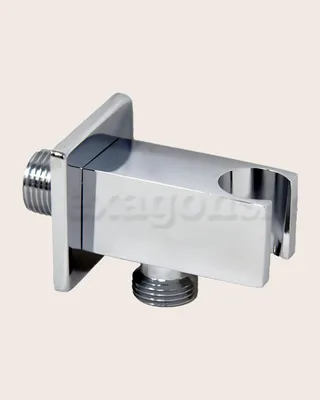 Immagine prodotto di Supporto Con Presa Acqua Quadra Ottone Cromato