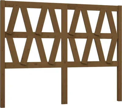 Produktbild von vidaXL Kopfteil Honigbraun 126x4x100 cm Massivholz Kiefer