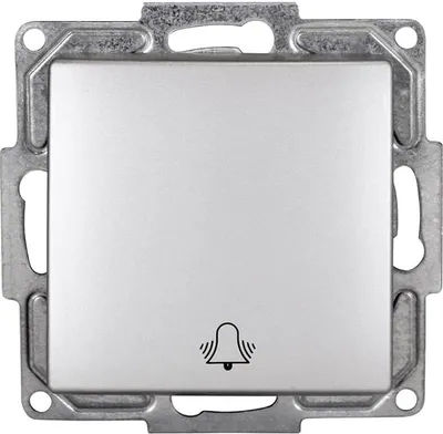 Produktbild von Gunsan Visage Taster Glocke Klingel Unterputz Silber