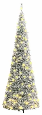 Obrázek produktu pro vidaXL Pop-Up vánoční stromek Umělý sníh 100 LED 150 cm