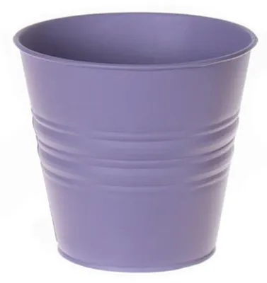 Produktbild von Zinkeimer/Blumentopf - fliederfarben - D14 x H12 cm