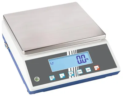 Produktbild von KERN & SOHN IoT-Line Tischwaage, 8 kg, Weiß, Edelstahl, LCD, 2,5 cm, 252 mm
