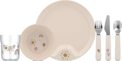 Image de Mepal Mio Displays / Sets set kindergeschirr mio 6-teilig - sunshine & rainbow 335 x 105 x 220 108041065245