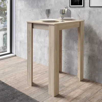 Produktbild von riess-ambiente Skandinavischer Bartisch LOFT 105cm natur Eichen-Optik Tresentisch Thekentisch Tisch Ablage