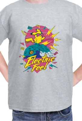 Produktbild von Kinder T-Shirt Japan Manga Anime Comics Pokemon 036, / Grau