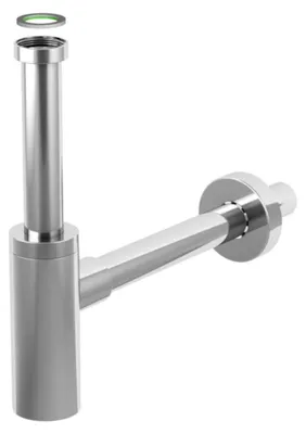 Zdjęcie produktu dla Sifon umywalkowy INOXMATER 5/4", odpływ 32 mm, stal nierdzewna/chrom