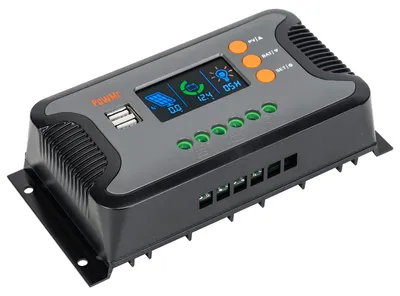 Produktbild von Solar-Ladecontroller, PWM-Technologie, LCD-Display, 30A, 12V 24V 36V 48V-b, Integriert Off Grid-b