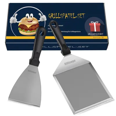 Zdjęcie produktu dla Rilltowpe Szpatułka do grilla stal nierdzewna smash burgerów