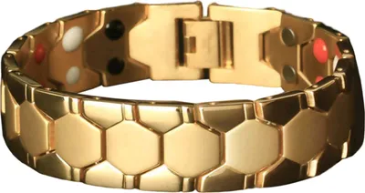 Produktbild von Männer Armband Magnetische Legierung Langlebig Abnehmbare Therapie Armband Täglichen Schmuck-Golden
