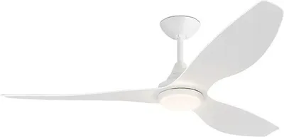 Produktbild von ANETO Deckenventilator weiß mit Licht Gleichstrommotor - Ø 132 cm