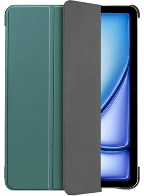 Image de Cazy Housse pour Tablette compatible avec iPad Air 11 inch (M4 2026 / M3 2025 / M2 2024) - Étui TriFold Bookcase - Vert