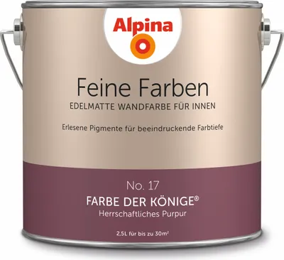 Produktbild von Alpina Feine Farben No. 17 Farbe der Könige 2,5 L herrschaftliches purpur edelmatt