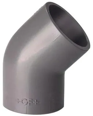 Obrázek produktu pro Bänninger PVC-U koleno 1410084512 32 mm, DN 25, 45 stupňů, oboustranná lepená objímka
