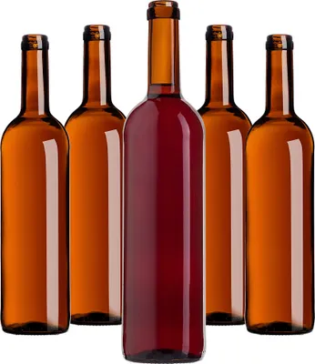Immagine prodotto di Bottiglie da vino KADAX 750ml, 10 pezzi, bottiglie di vetro vuote senza tappo per vino, liquori e alcolici, bottiglie da riempire, bottiglie da liquore in vetro, marrone