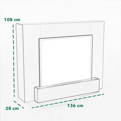 Produktbild von Garlivo Elektrokamin 'MILANO XL Eiche Hell ' | LED Standkamin in weiss mit Heizung (1500 W) | HxBxT: 108x136x36cm