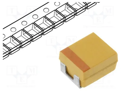 Zdjęcie produktu dla 5 sztuk kondensatorów: tantalowo-polimerowych, seria 1210, pojemność 68µF, napięcie 6,3VDC, obudowa: B, ESR: 70mΩ, oznaczenie: TCJB686M006R0070