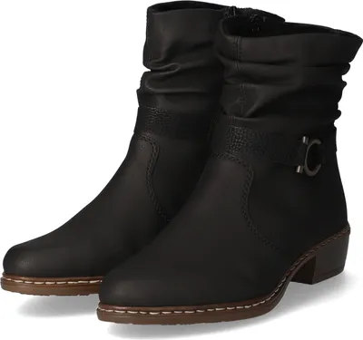Produktbild von Rieker Stiefeletten Damen Kunstleder Schwarz Größe: 39