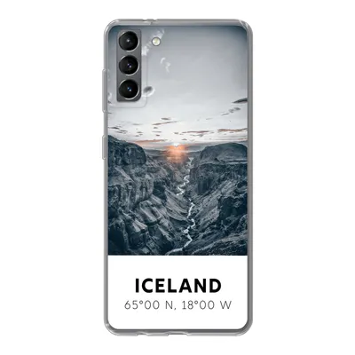 Produktbild von MuchoWow® Handyhülle Schutzhülle Hülle für Samsung Galaxy S21 Plus Island - Sonne - Berge Silikon Softcase Handy Hülle - Handy-Tasche