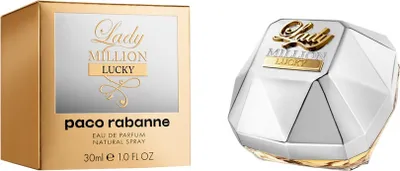 A product shot showing both the packaging and the perfume bottle.