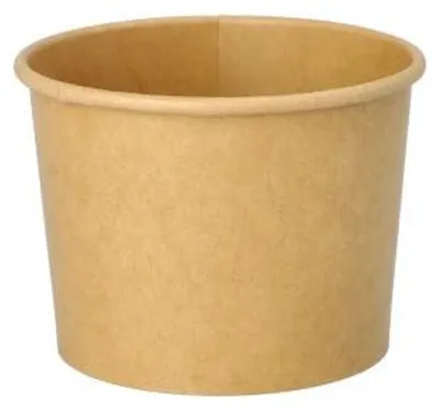 Produktbild von 1000 Eisbecher, Pappe rund 250 ml Ø 9,5 cm · 6,2 cm braun