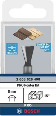 Produktbild von PRO Zinkenfräser, W 15°, S 8