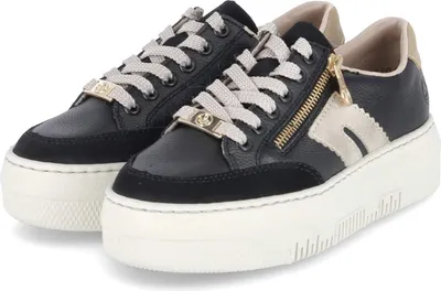 Produktbild von Rieker Morokko/Maya/Alula Damenschuhe Schnürschuhe Schwarz Freizeit, Schuhgröße:38 EU