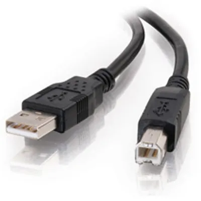 Immagine prodotto di C2G Cavo USB 2.0 A/B nero 1 m Cavo USB A USB B nero