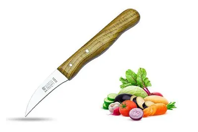 Produktbild von SMI Schälmesser Obstmesser gebogen Solingen Schälmesser rostfrei Gemüsemesser