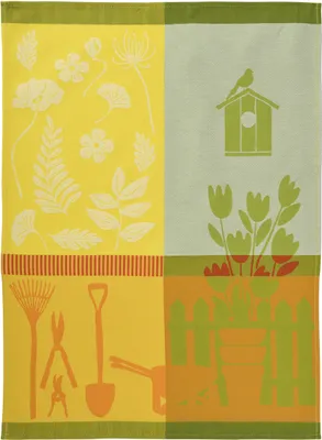 Produktbild von Sander - Geschirrtuch  - The Gardener - Farbe 06, Olive / Yellow 50 x 70 cm