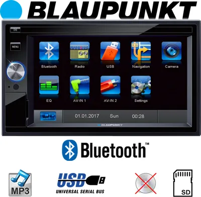 Image de BLAUPUNKT SANTA CRUZ 370 | Bluetooth | SD | USB | Écran TFT 6,2' | Autoradio 2-DIN