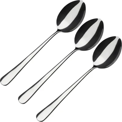 Obrázek produktu pro Lžíce do kuchyně, nerezová ocel, elegantní design, stříbrná barva, stříbrná