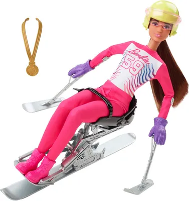 Immagine prodotto di Bambola Barbie Para Sport Sci alpino, set Barbie con accessori
