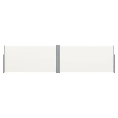 Image de vidaXL Marquise latérale extensible 160x600 cm Crème