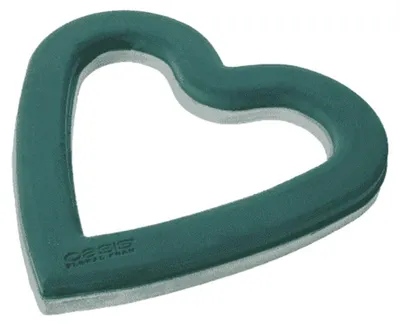 Produktbild von 2 Stück OASIS® ECObase® Auto Herz offen, 50 x 50 x 5 cm – Frischblumen-Steckschaum