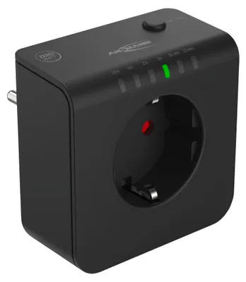 Productafbeelding van ANSMANN 1260-0015 ANSMANN Energiebesparende stekkerdoos AES 1.4, met tijdinstelling, zwart