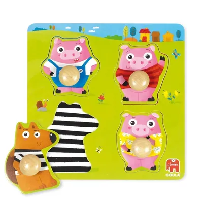 Image de GOULA Les 3 petits cochons - Puzzle
