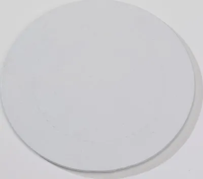 Produktbild von Kerzenteller Flachteller Rund Alu Weiß Ø12 cm ideal für Kerzen, Taufkerzen, Hochzeitskerzen, Trauerkerzen