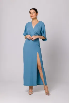 Produktbild von Makover Maxikleid für Frauen Argagune K163 himmelblau M