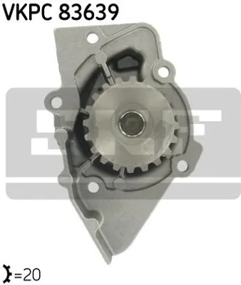 Produktbild von SKF Wasserpumpe für Citroen Fiat Lancia Peugeot Suzuki Toyota