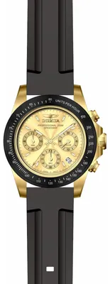 Produktbild von Invicta Speedway 50761 Herrenuhr - Quarzwerk - Edelstahl mit goldenem Zifferblatt - 39 mm