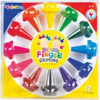 Image de Crayons à doigts 12 couleurs Animaux 66174PTR Colorino
