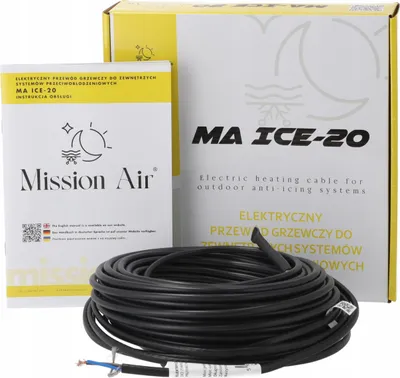 Zdjęcie produktu dla Mission Air Przewód grzewczy przeciwoblodzeniowy MA ICE-20W/M 380W 19M