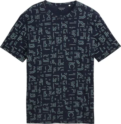 Produktbild von Tom Tailor T-Shirt mit Alloverprint aus Single-Jersey-Baumwolle