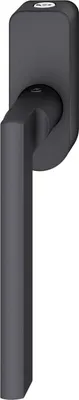 Produktbild von FSB Fenstergriff 34 1035 abschließbar ovale Rosette, Aluminium schwarz matt