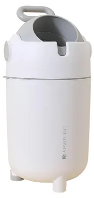 Zdjęcie produktu dla Worek na pieluchy Buxibo - bezzapachowy - trwały - antybakteryjny - 15 l - biały