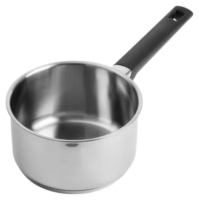 Kochtopf 16 cm, 1,5 l, Edelstahl, kühler Griff, Induktion, silber