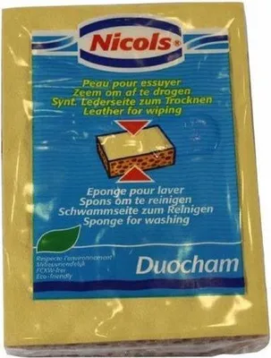 Produktbild von Nicols Duocham Reinigungsschwamm 14 x 10 cm - Doppelverwendungszweck Reinigungstuch