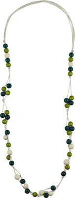 Produktbild von Lange Kette Pia mit kleinen Holzperlen von collezione alessandro